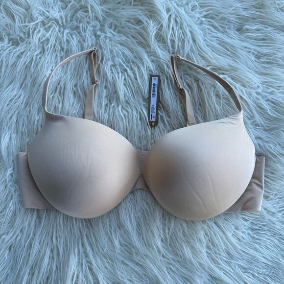 Skims Ultimate Push up Plunge Bra Sand Size 44D - Picture 1 of 6